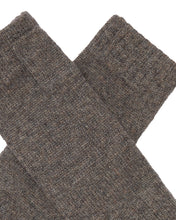 Load image into Gallery viewer, N.Peal Unisex Fingerless Cashmere Gloves Wood Smoke Brown
