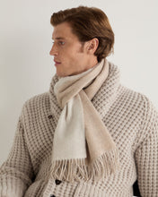 Load image into Gallery viewer, N.Peal Unisex Doubleface Woven Cashmere Scarf Frost White
