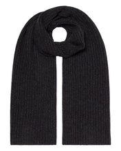 Load image into Gallery viewer, N.Peal Unisex Chunky Rib Cashmere Scarf Granite Blue
