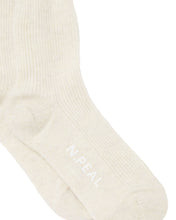 Load image into Gallery viewer, N.Peal Unisex Cashmere Rib Bed Socks New Ivory White
