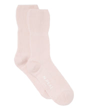Load image into Gallery viewer, N.Peal Unisex Cashmere Rib Bed Socks Quartz Pink
