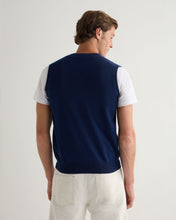 Load image into Gallery viewer, N.Peal Men&#39;s Westminster Cashmere Slipover French Blue
