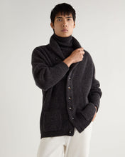 Load image into Gallery viewer, N.Peal Men&#39;s Kensington Cashmere Cardigan Granite Blue
