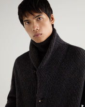 Load image into Gallery viewer, N.Peal Men&#39;s Kensington Cashmere Cardigan Granite Blue
