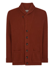 Load image into Gallery viewer, N.Peal Men&#39;s Kensington Cashmere Cardigan Spice Orange
