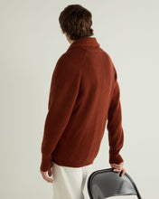 Load image into Gallery viewer, N.Peal Men&#39;s Kensington Cashmere Cardigan Spice Orange
