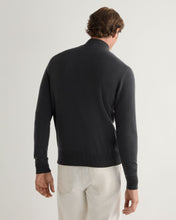 Load image into Gallery viewer, N.Peal Men&#39;s Knightsbridge Full Zip Cashmere Jumper Anthracite Grey
