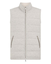 Load image into Gallery viewer, N.Peal Men&#39;s Mall Cashmere Gilet Fumo Grey
