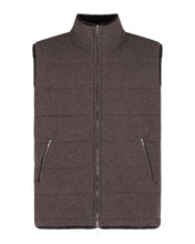 Load image into Gallery viewer, N.Peal Men's Vermont Fur Lined Gilet Biscotti Brown
