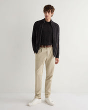 Load image into Gallery viewer, N.Peal Men&#39;s Richmond Cable Cashmere Cardigan Granite Blue
