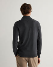 Load image into Gallery viewer, N.Peal Men&#39;s Carnaby Half Zip Cashmere Jumper Anthracite Grey
