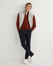 Load image into Gallery viewer, N.Peal Men&#39;s Carnaby Half Zip Cashmere Jumper Spice Orange
