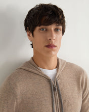 Load image into Gallery viewer, N.Peal Men&#39;s Ladbroke Cashmere Hoodie Oatmeal Brown
