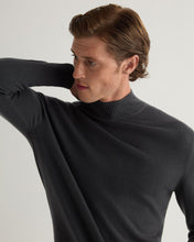 Load image into Gallery viewer, N.Peal Men&#39;s Mayfair Turtle Neck Cashmere Jumper Anthracite Grey
