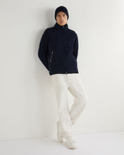 Load image into Gallery viewer, N.Peal Men&#39;s Whistler Fur Quilted Cashmere Jacket Navy Blue Melange
