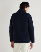Load image into Gallery viewer, N.Peal Men&#39;s Whistler Fur Quilted Cashmere Jacket Navy Blue Melange
