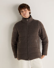 Load image into Gallery viewer, N.Peal Men&#39;s Whistler Fur Quilted Cashmere Jacket Biscotti Brown
