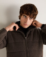 Load image into Gallery viewer, N.Peal Men&#39;s Whistler Fur Quilted Cashmere Jacket Biscotti Brown
