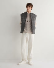 Load image into Gallery viewer, N.Peal Men&#39;s Fitzrovia Cable Cashmere Hoodie Frost White
