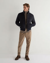 Load image into Gallery viewer, N.Peal Men&#39;s Brompton Marl Roll Neck Cashmere Jumper Heather Hazel Brown
