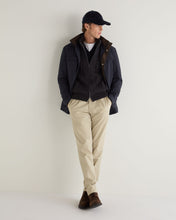 Load image into Gallery viewer, N.Peal Men&#39;s Colorado Cable Fur Trim Cashmere Jacket Granite Blue
