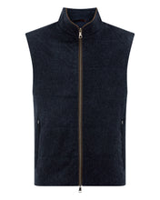 Load image into Gallery viewer, N.Peal Men's Belgravia Cashmere Gilet Navy Melange

