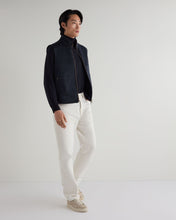 Load image into Gallery viewer, N.Peal Men's Belgravia Cashmere Gilet Navy Melange
