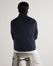 Load image into Gallery viewer, N.Peal Men's Belgravia Cashmere Gilet Navy Melange
