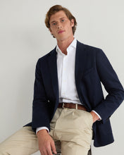Load image into Gallery viewer, N.Peal Men&#39;s Amalfi Ultra Soft Jacket Navy Blue 
