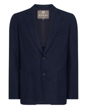 Load image into Gallery viewer, N.Peal Men&#39;s Amalfi Ultra Soft Jacket Navy Blue 
