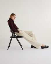 Load image into Gallery viewer, N.Peal Women&#39;s Hazel Chunky Roll Neck Cashmere Jumper Claret Red
