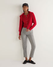 Load image into Gallery viewer, N.Peal Women&#39;s Ivy Cropped Cashmere Cardigan Riding Red
