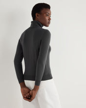 Load image into Gallery viewer, N.Peal Women&#39;s Luna Roll Neck Cashmere Jumper Anthracite Grey
