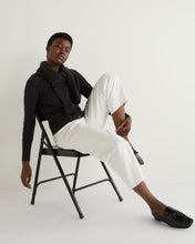 Load image into Gallery viewer, N.Peal Women&#39;s Myla Cable Cashmere Cardigan Granite Blue
