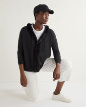 Load image into Gallery viewer, N.Peal Women&#39;s Alicia Fur Trim Cashmere Hoodie Dark Charcoal Grey
