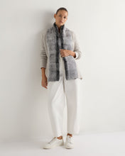 Load image into Gallery viewer, N.Peal Women&#39;s Ruby Herringbone Fur Cardigan Frost White
