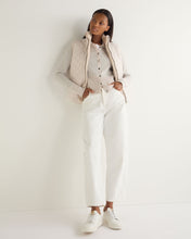 Load image into Gallery viewer, N.Peal Women&#39;s Herringbone Cashmere Cardigan Frost White
