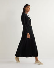 Load image into Gallery viewer, N.Peal Women&#39;s Long Rib Cashmere Skirt Black
