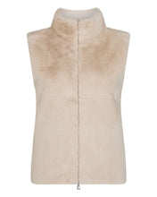 Load image into Gallery viewer, N.Peal Women&#39;s Robyn Fur Lined Cashmere Gilet Frost White
