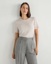 Load image into Gallery viewer, N.Peal Women&#39;s Lottie Cashmere T-Shirt Frost White

