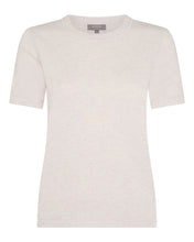 Load image into Gallery viewer, N.Peal Women&#39;s Lottie Cashmere T-Shirt Frost White
