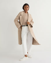 Load image into Gallery viewer, N.Peal Women&#39;s Hallie Round Neck Cashmere Jumper Oatmeal Brown
