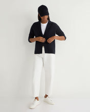 Load image into Gallery viewer, N.Peal Women&#39;s Single Breasted Cashmere Blazer Navy Blue
