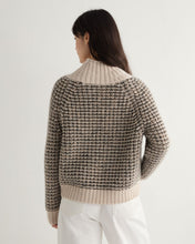 Load image into Gallery viewer, N.Peal Women&#39;s Super Chunky Rib Cashmere Jumper Ecru White
