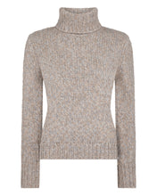 Load image into Gallery viewer, N.Peal Women&#39;s Hazel Marl Chunky Roll Neck Cashmere Jumper Marble Marl

