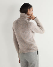 Load image into Gallery viewer, N.Peal Women&#39;s Hazel Marl Chunky Roll Neck Cashmere Jumper Marble Marl
