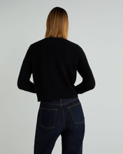 Load image into Gallery viewer, N.Peal Women&#39;s Chunky Crop Cashmere Cardigan Black
