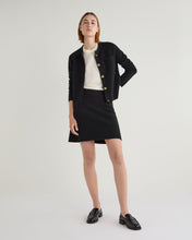 Load image into Gallery viewer, N.Peal Women&#39;s Ruffle Collar Cashmere Jacket Black
