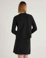 Load image into Gallery viewer, N.Peal Women&#39;s Ruffle Collar Cashmere Jacket Black
