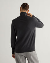 Load image into Gallery viewer, N.Peal Women&#39;s Loose Roll Neck Cashmere Jumper Anthracite Grey
